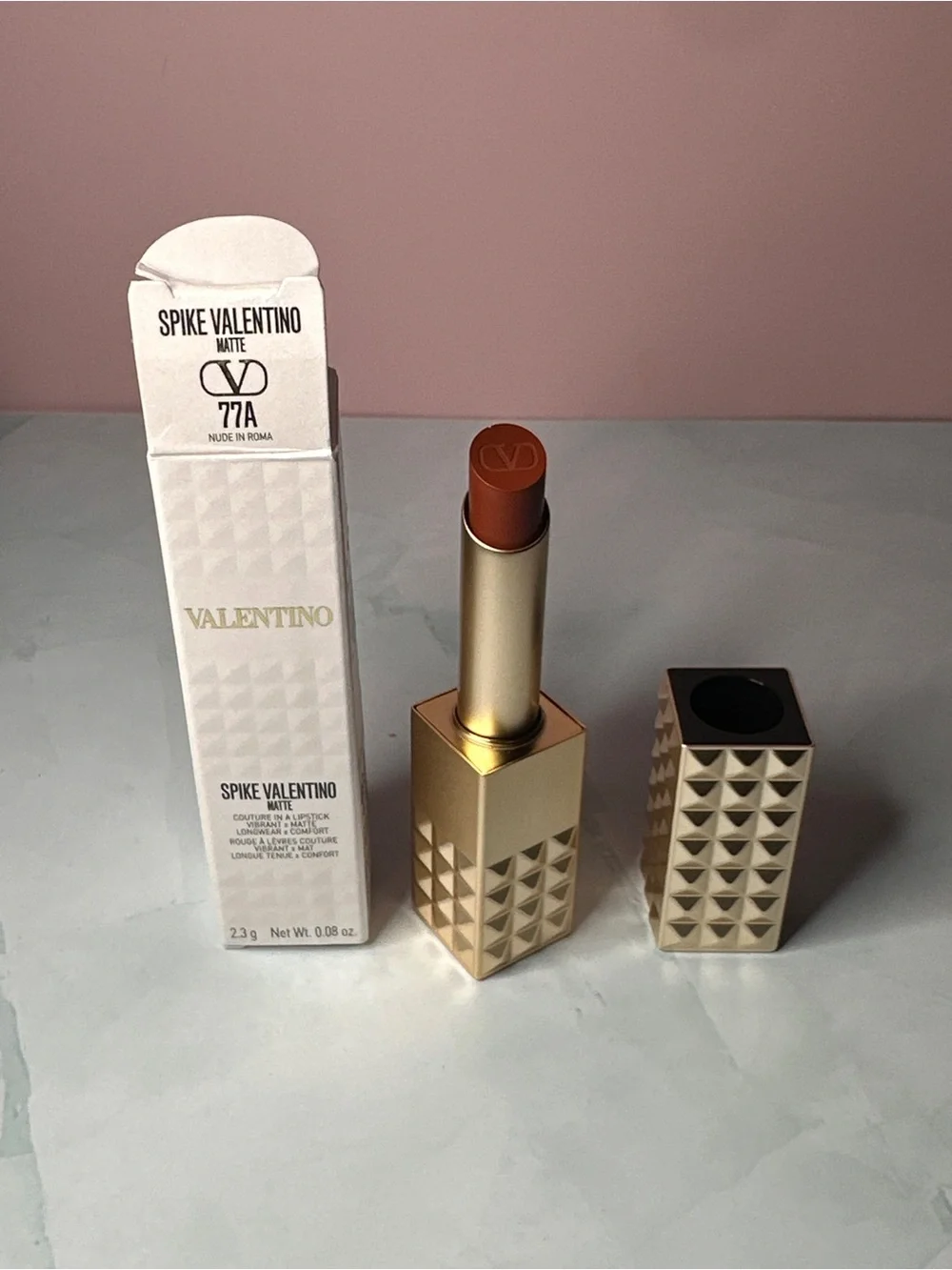 Valentino Matte Lipstick - Warm Nude Brown